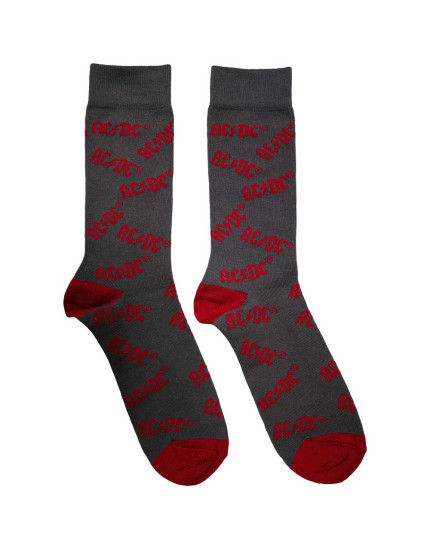 AC/DC - Logo Pattern (EU 39-45) (ponožky) obrázok 1