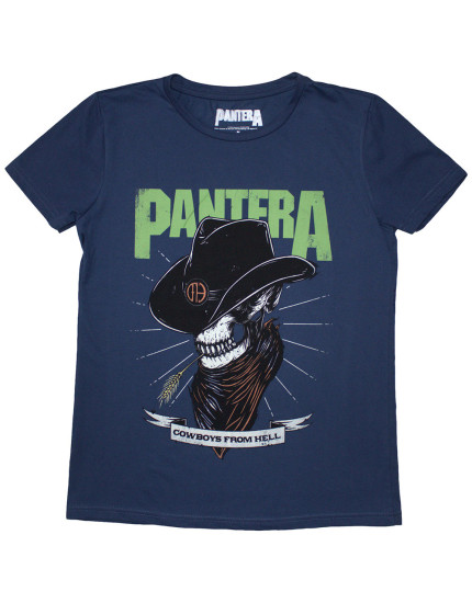 Pantera - Skeleton Cowboy (Denim Blue) (dámske tričko) obrázok 1
