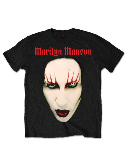 Marilyn Manson - Red Lips (Black) (tričko) obrázok 1