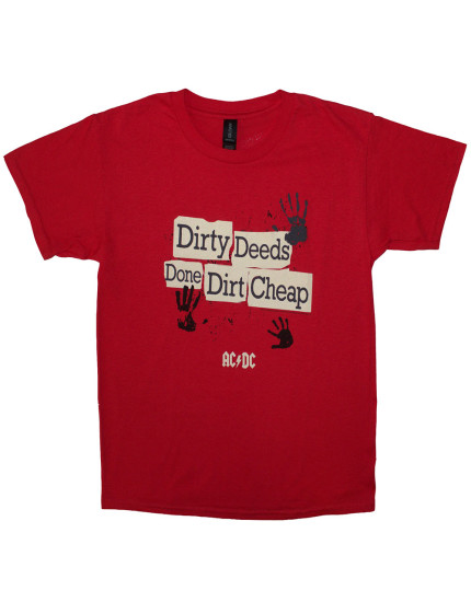 AC/DC - Dirty Deeds Done Dirt Cheap (Red) (detské tričko) obrázok 1
