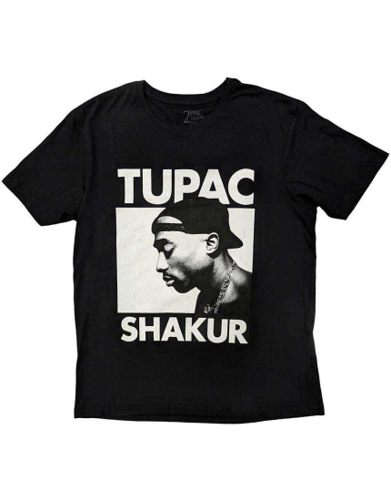 Tupac - Eyes Closed (Black) (tričko) obrázok 1