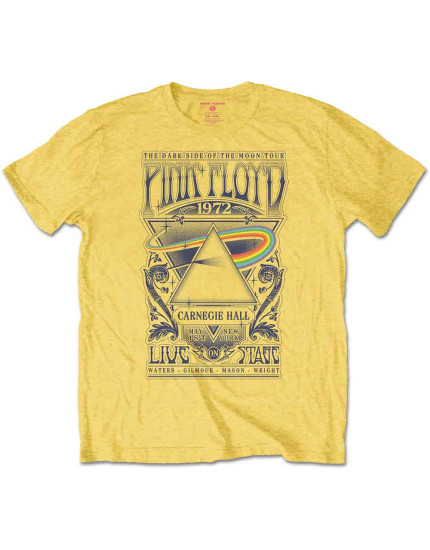 Pink Floyd - Carnegie Hall Poster (Yellow) (tričko) obrázok 1