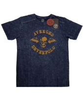 Avenged Sevenfold - Logo (Navy Blue) (Wash Collection) (tričko)