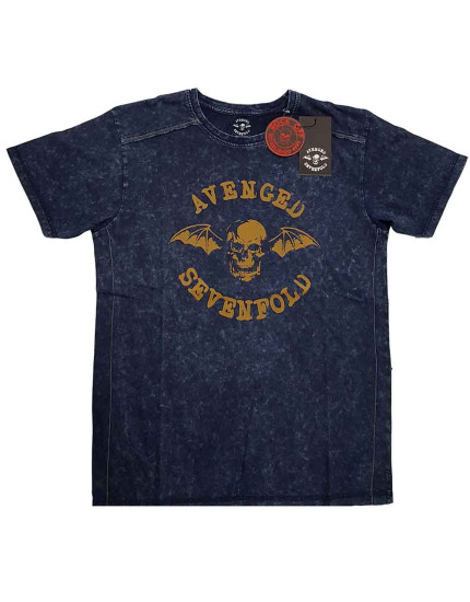 Avenged Sevenfold - Logo (Navy Blue) (Wash Collection) (tričko) obrázok 1
