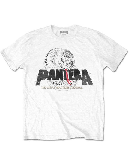 Pantera - Snake Logo (White) (tričko) obrázok 1