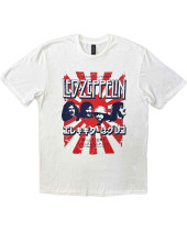 Led Zeppelin - Japanese Burst (White) (tričko)
