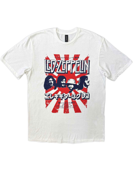 Led Zeppelin - Japanese Burst (White) (tričko) obrázok 1