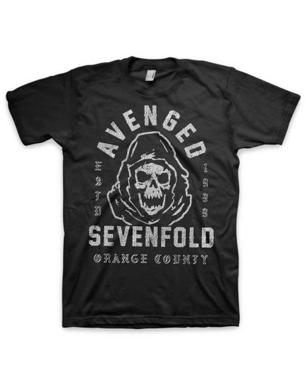 Avenged Sevenfold - So Grim Orange County (Black) (tričko) obrázok 1