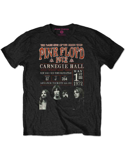 Pink Floyd - Carnegie 72 (Black) (tričko) obrázok 1