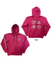 Led Zeppelin - Symbols (Back Print) (mikina na zips)