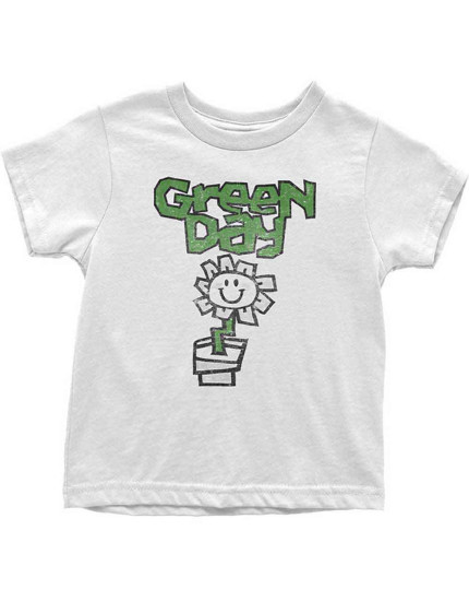 Green Day - Flower Pot (White) (detské tričko) obrázok 1