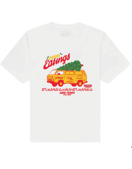 Stranger Things - Season Of Eating Hand Tossed (White) (tričko) obrázok 1