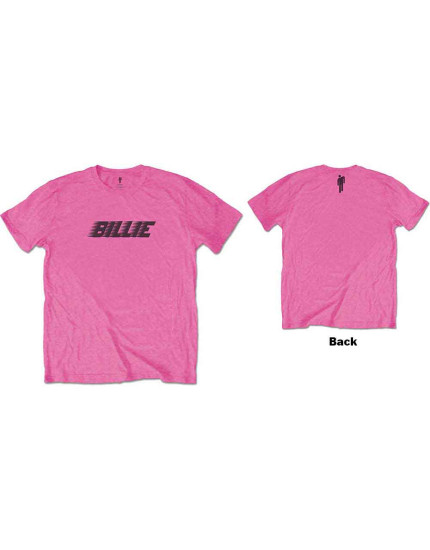 Billie Eilish - Racer Logo and Blohsh (Pink) (Back Print) (detské tričko) obrázok 1