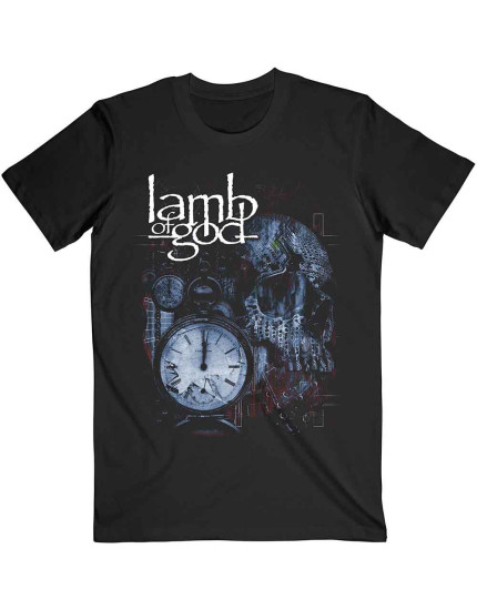 Lamb Of God - Circuitry Skull Recolour (Black) (tričko) obrázok 1