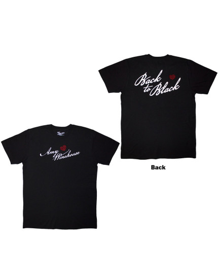 Amy Winehouse - Back To Black (Embellished) (Back Print) (tričko) obrázok 1