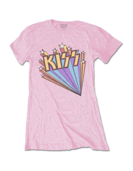 KISS - Stars (Pink) (dámske tričko) obrázok 1