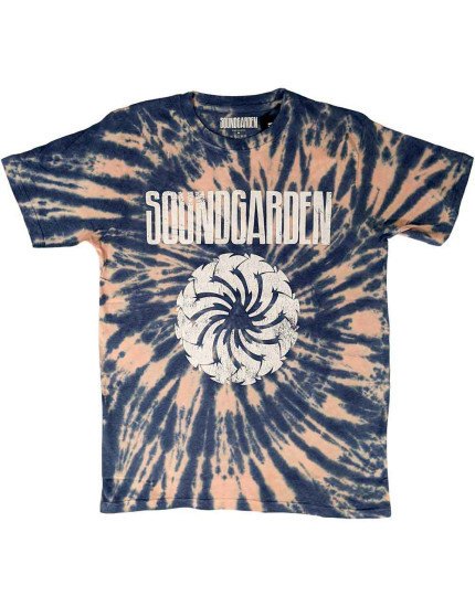 Soundgarden - Logo Swirl (Blue) (Wash Collection) (tričko) obrázok 1