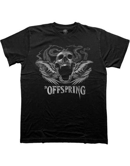 Offspring - Feathered Winged Skull (Black) (tričko) obrázok 1