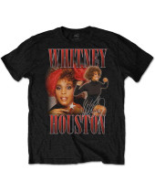 Whitney Houston - 90s Homage (Black) (tričko)