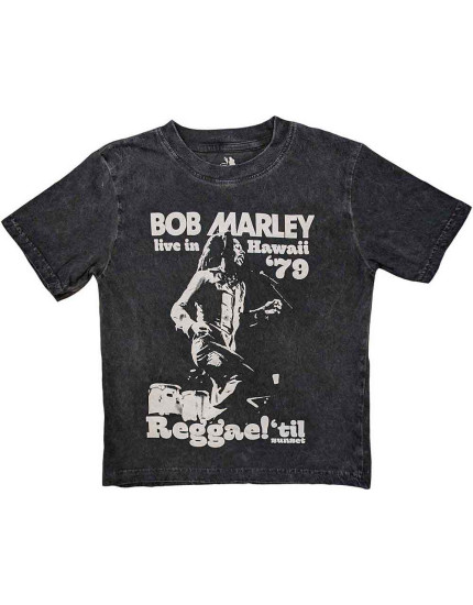 Bob Marley - Hawaii Snow Wash (Charcoal Grey) (detské tričko) obrázok 1