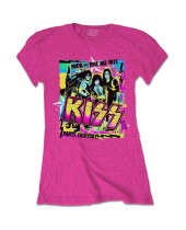 KISS - Party Every Day (Heliconia Pink) (dámske tričko)