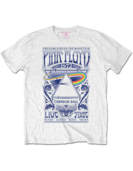 Pink Floyd - Carnegie Hall Poster (White) (tričko) obrázok 1