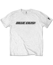 Billie Eilish - Black Racer Logo (White) (Sleeve Print) (detské tričko)