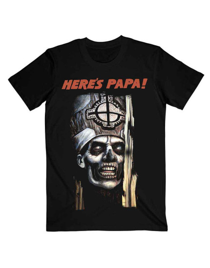 Ghost - Here is Papa (Black) (tričko) obrázok 1