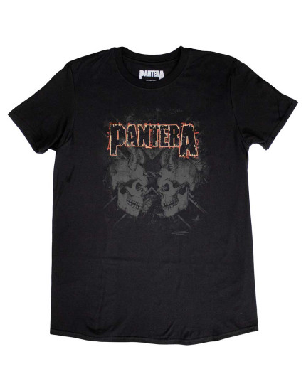 Pantera - Watermarked Skulls (Black) (tričko) obrázok 1
