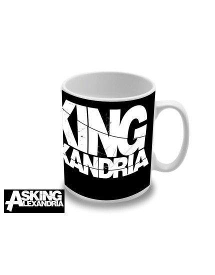 Asking Alexandria White Logo hrnček obrázok 1