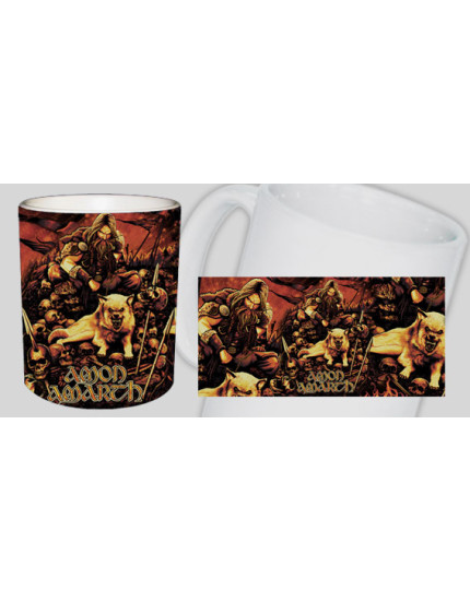 Amon Amarth Viking and Wolf hrnček obrázok 1