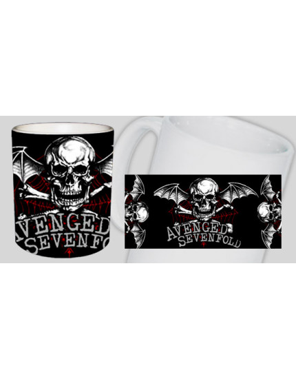 Avenged Sevenfold Logo Skull hrnček obrázok 1