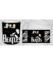 Beatles Band Black and White hrnček
