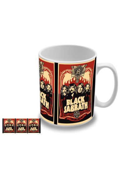Black Sabbath Vintage Poster hrnček obrázok 1