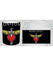 Bon Jovi Logo Black hrnček