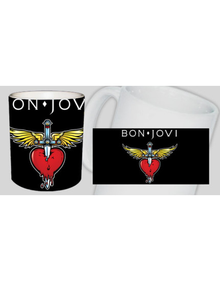 Bon Jovi Logo Black hrnček obrázok 1