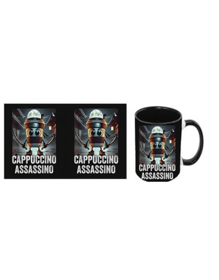 Italian Brainrot Meme - Cappuccino Assassino hrnček obrázok 1