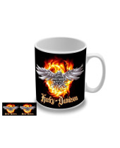 Harley Davidson - Flames hrnček