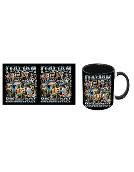 Italian Brainrot Meme - Family Poster hrnček obrázok 1