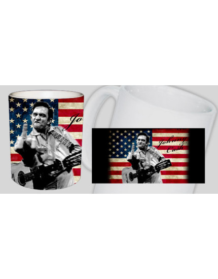 Johnny Cash - Fuck hrnček obrázok 1