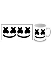 Marshmello - Smile Black and White hrnček
