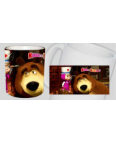 Máša a Medveď - motív 2 hrnček