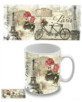 Paris - Vintage hrnček