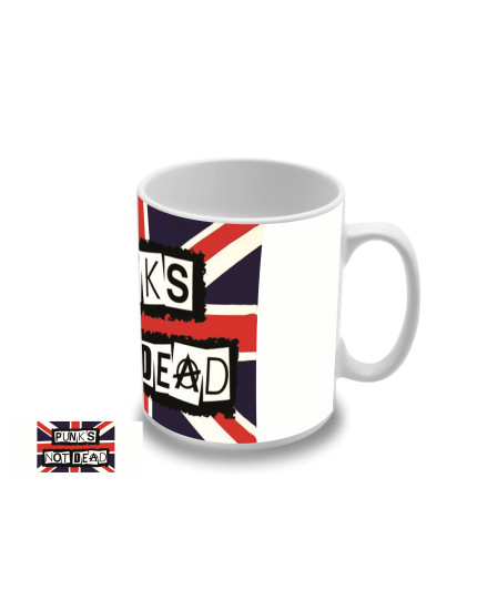 Punks not Dead - UK Flag hrnček obrázok 1