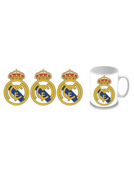 Real Madrid - Logo biely hrnček obrázok 1