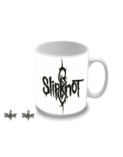 Slipknot - White Logo hrnček obrázok 1