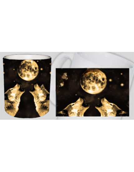 Wolf Collection - Wolf Moon hrnček obrázok 1