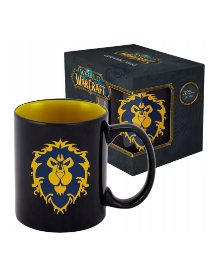 World of Warcraft - Alliance Pattern (Black) hrnček obrázok 1
