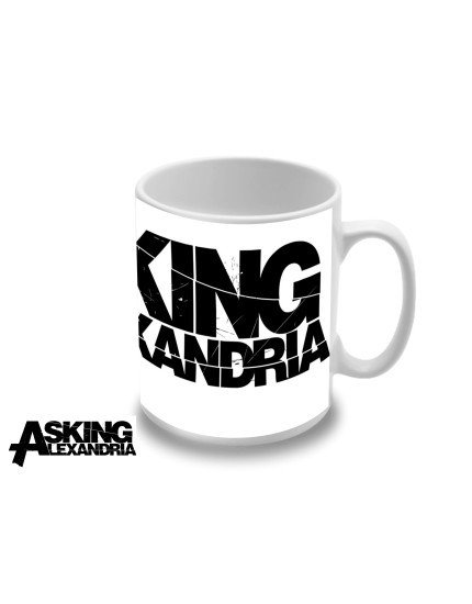 Asking Alexandria Black Logo hrnček obrázok 1