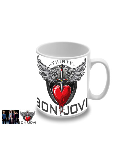 Bon Jovi Band and Logo hrnček obrázok 1